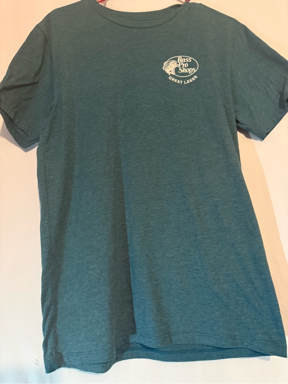 Bass Pro Shops Great Lakes Fish Graphic T Shirt Men’s Medium Green Fishing Tee